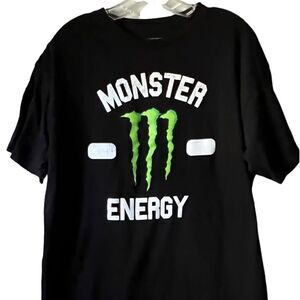 🔥🔥🔥MONSTER ENERGY “NWT” Awesome Black Graphic Tee -not AOP or Vintage